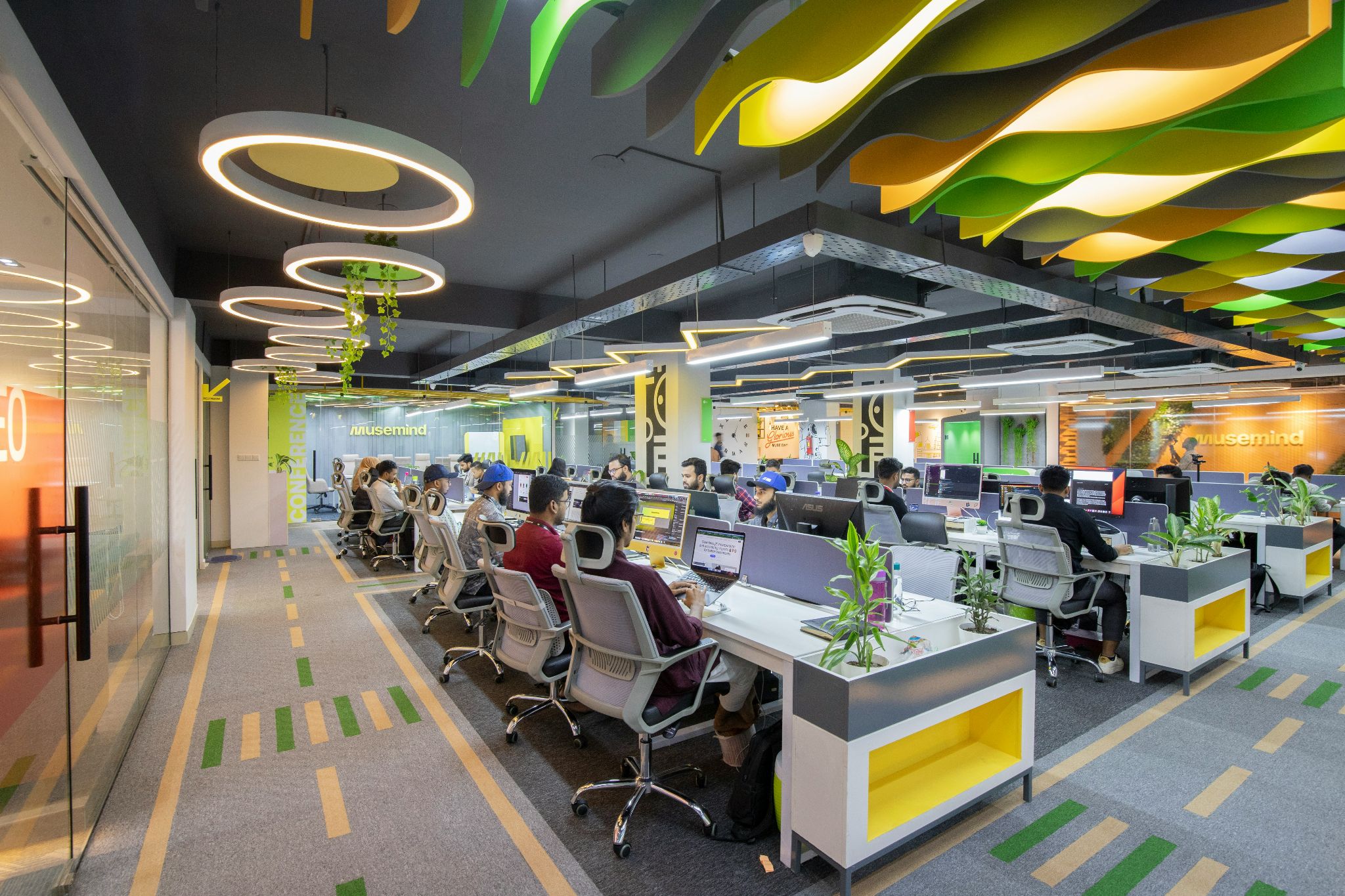 A team in a workplace